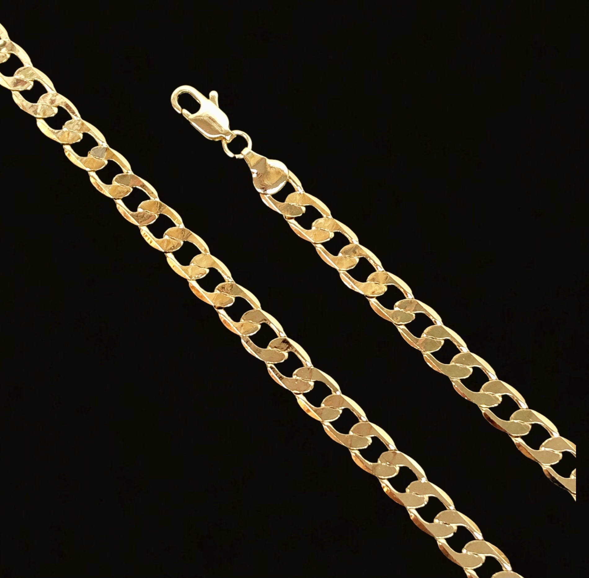 18K Gold Filled 5.4mm Cuban Chain (Pack of 6)