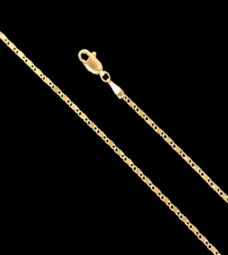 18K Gold Filled 1.8mm Mirror Chain (Pack of 12)